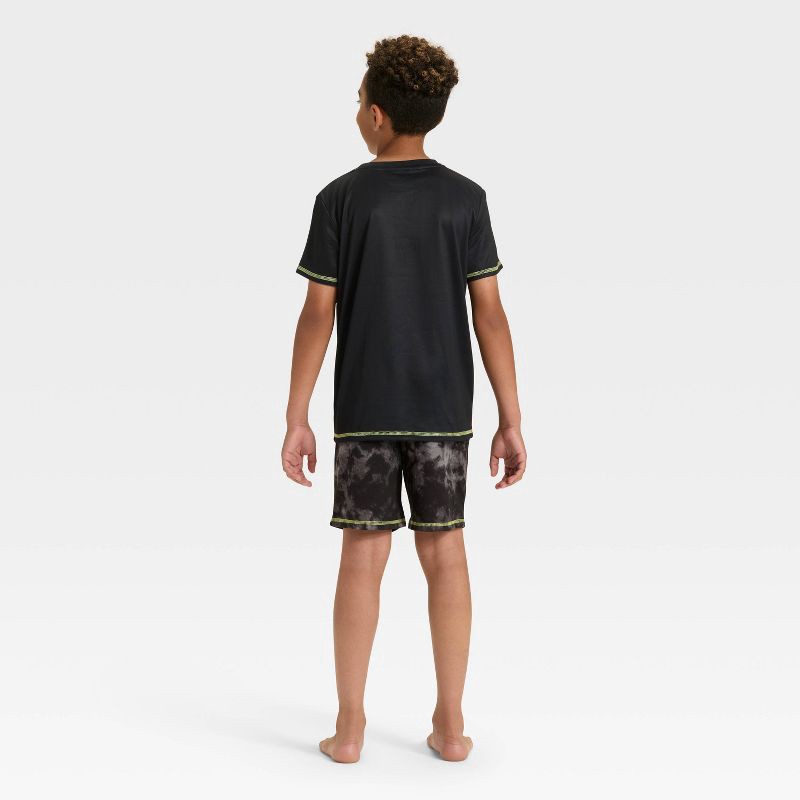 slide 2 of 4, Boys' 2pc Short Sleeve Halloween Pajama Set - Cat & Jack™ Black S, 2 ct
