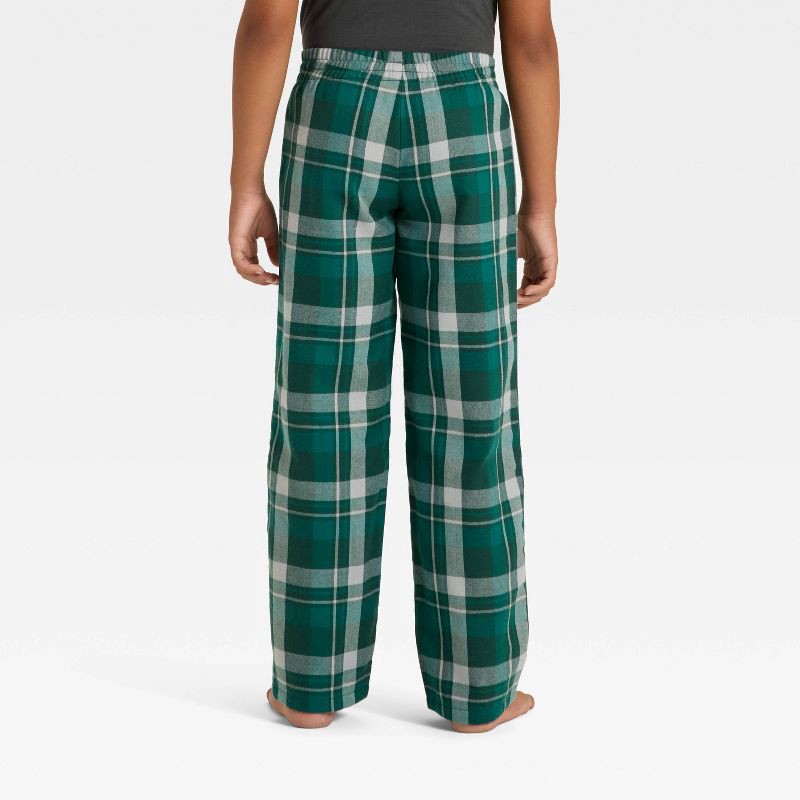 slide 2 of 3, Boys' Plaid Pajama Pants - Cat & Jack™ Green XL, 1 ct