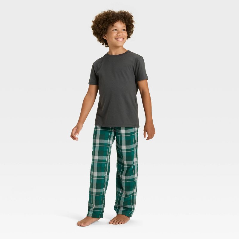 slide 3 of 3, Boys' Plaid Pajama Pants - Cat & Jack™ Green XL, 1 ct