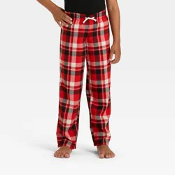 Boys' Plaid Pajama Pants - Cat & Jack™ Red S
