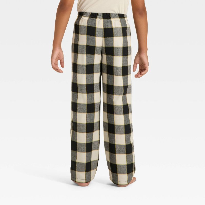 slide 3 of 3, Boys' Plaid Pajama Pants - Cat & Jack™ Black XL, 1 ct