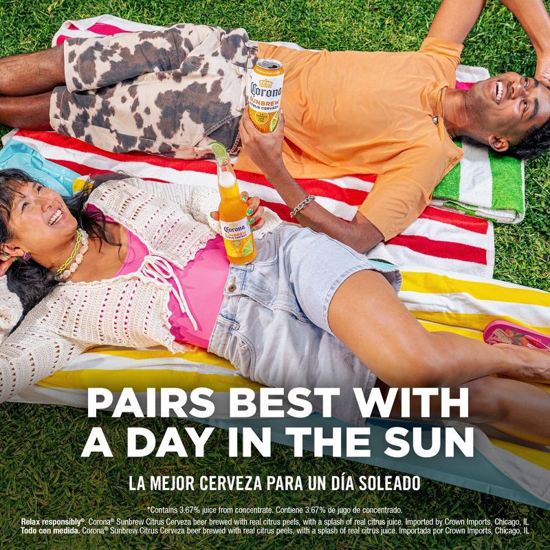 slide 7 of 8, Corona Sunbrew Beer - 24 fl oz Can, 24 fl oz