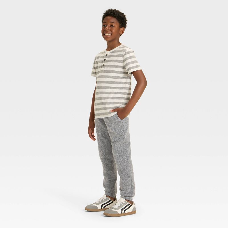 slide 3 of 3, Boys' Pull-On Fleece Sweatpants - Cat & Jack™ Charcoal XS, 1 ct