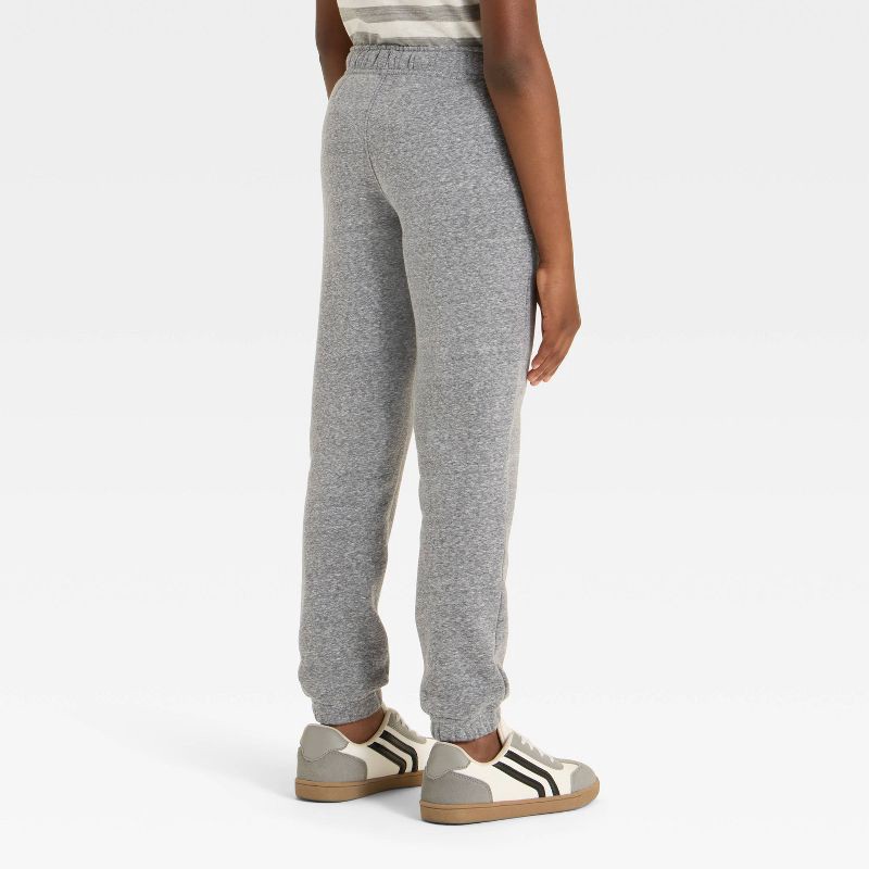 slide 2 of 3, Boys' Pull-On Fleece Sweatpants - Cat & Jack™ Charcoal M, 1 ct