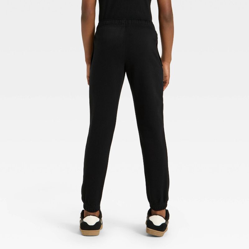 slide 2 of 3, Boys' Pull-On Fleece Sweatpants - Cat & Jack™ Black XL, 1 ct