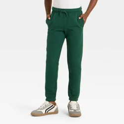 Boys' Pull-On Fleece Sweatpants - Cat & Jack™ Dark Green L