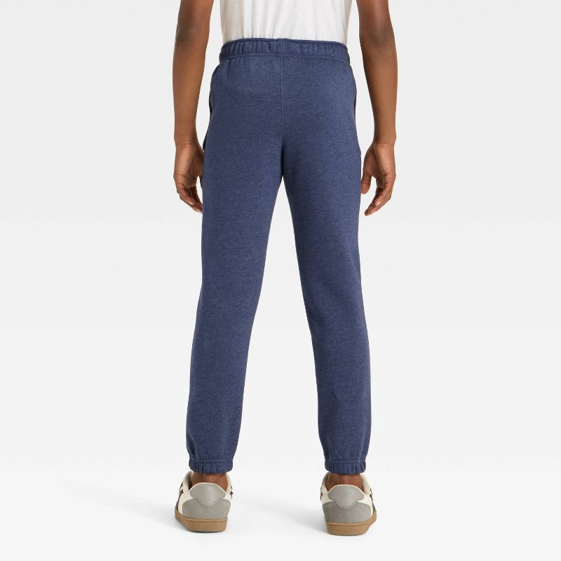 slide 2 of 3, Boys' Pull-On Fleece Sweatpants - Cat & Jack™ Navy Blue S, 1 ct