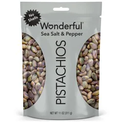Wonderful Pistachios No Shell Sea Salt & Pepper - 11oz