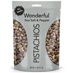 Wonderful Pistachios No Shell Sea Salt & Pepper - 11oz