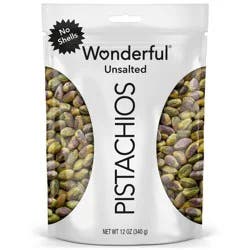 Wonderful No Shell Pistachios Unsalted - 12oz