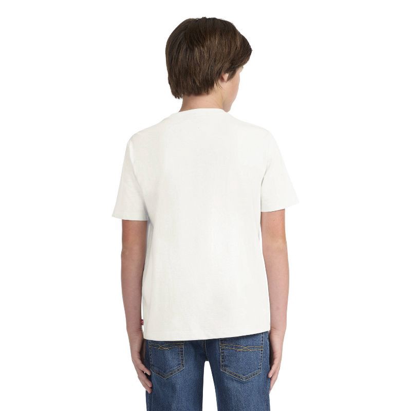 slide 3 of 5, Levi's® Boys' Short Sleeve Skiing Cowboy Graphic T-Shirt - White M, 1 ct