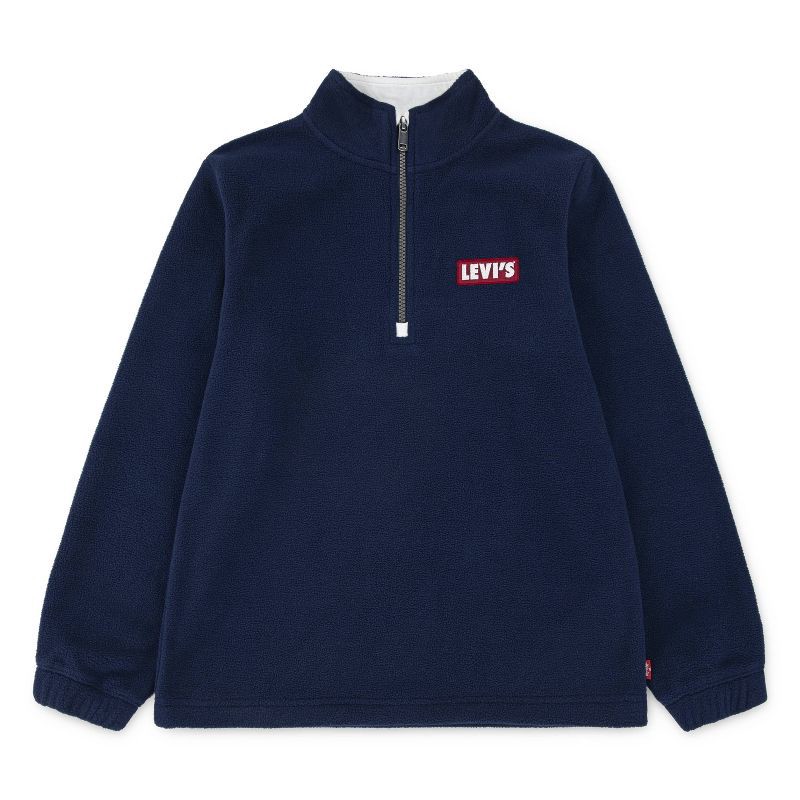 slide 4 of 5, Levi's® Boys' Polar Fleece Quarter-Zip Pull-Over - Navy Blue XS, 1 ct