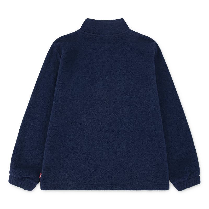 slide 5 of 5, Levi's® Boys' Polar Fleece Quarter-Zip Pull-Over - Navy Blue XS, 1 ct