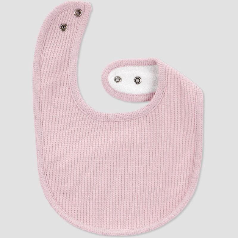 slide 3 of 4, Carter's Just One You® Baby Girls' 3pk Bibs - Burgundy/Purple, 3 ct