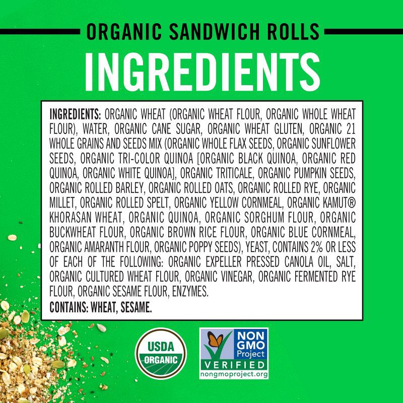 slide 5 of 8, Dave's Killer Bread 21 Whole Grains and Seeds Sandwich Rolls - 18oz, 18 oz