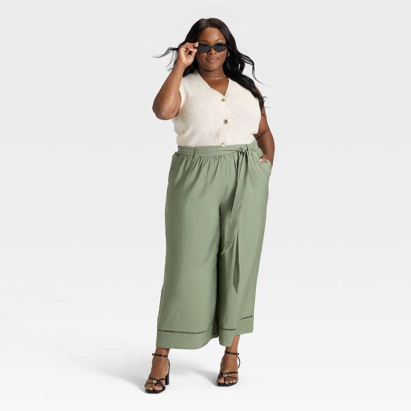 slide 3 of 3, Women's Shaker Stitch Button-Front Cardigan Sweater - Ava & Viv™ Oatmeal 2X, 1 ct