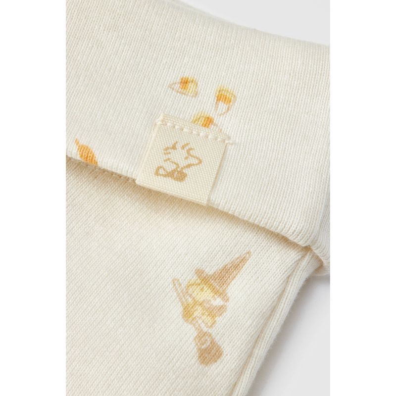 slide 6 of 12, Baby 2pc Little Snoopy Halloween Long Sleeve Bodysuit & Bottom Set - White Newborn, 2 ct