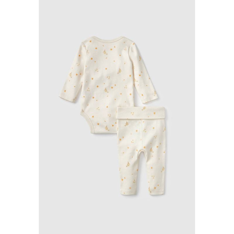 slide 2 of 12, Baby 2pc Little Snoopy Halloween Long Sleeve Bodysuit & Bottom Set - White 0-3M, 2 ct