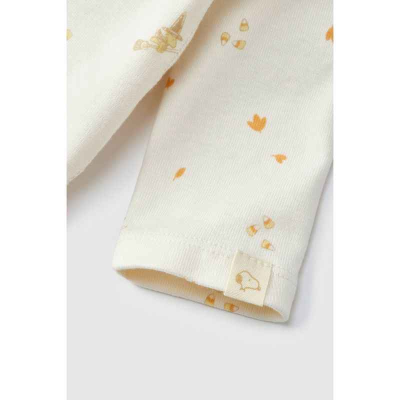 slide 6 of 12, Baby 2pc Little Snoopy Halloween Long Sleeve Bodysuit & Bottom Set - White 0-3M, 2 ct