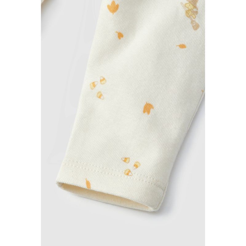 slide 9 of 12, Baby 2pc Little Snoopy Halloween Long Sleeve Bodysuit & Bottom Set - White 3-6M, 2 ct