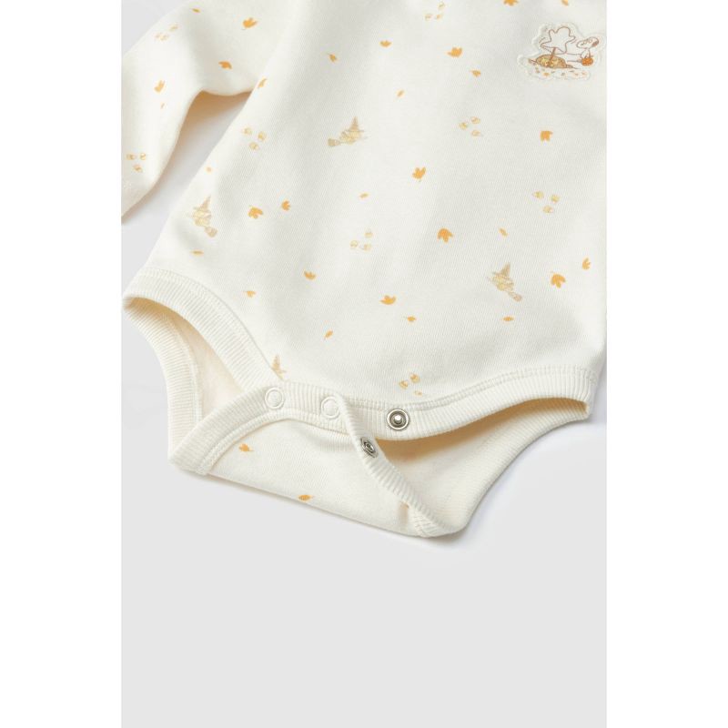 slide 6 of 12, Baby 2pc Little Snoopy Halloween Long Sleeve Bodysuit & Bottom Set - White 6-9M, 2 ct