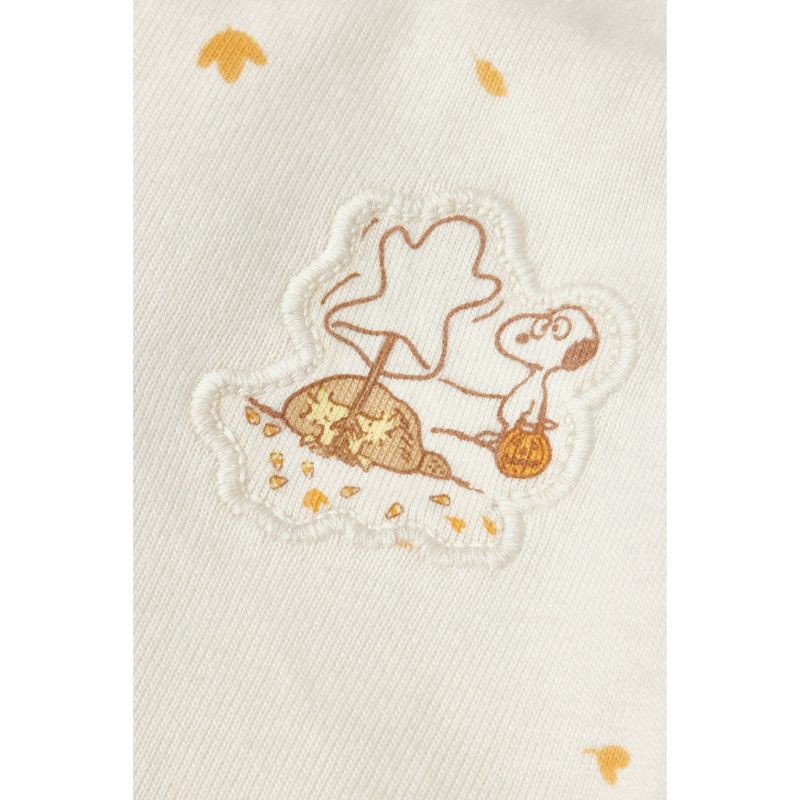 slide 11 of 12, Baby 2pc Little Snoopy Halloween Long Sleeve Bodysuit & Bottom Set - White 6-9M, 2 ct