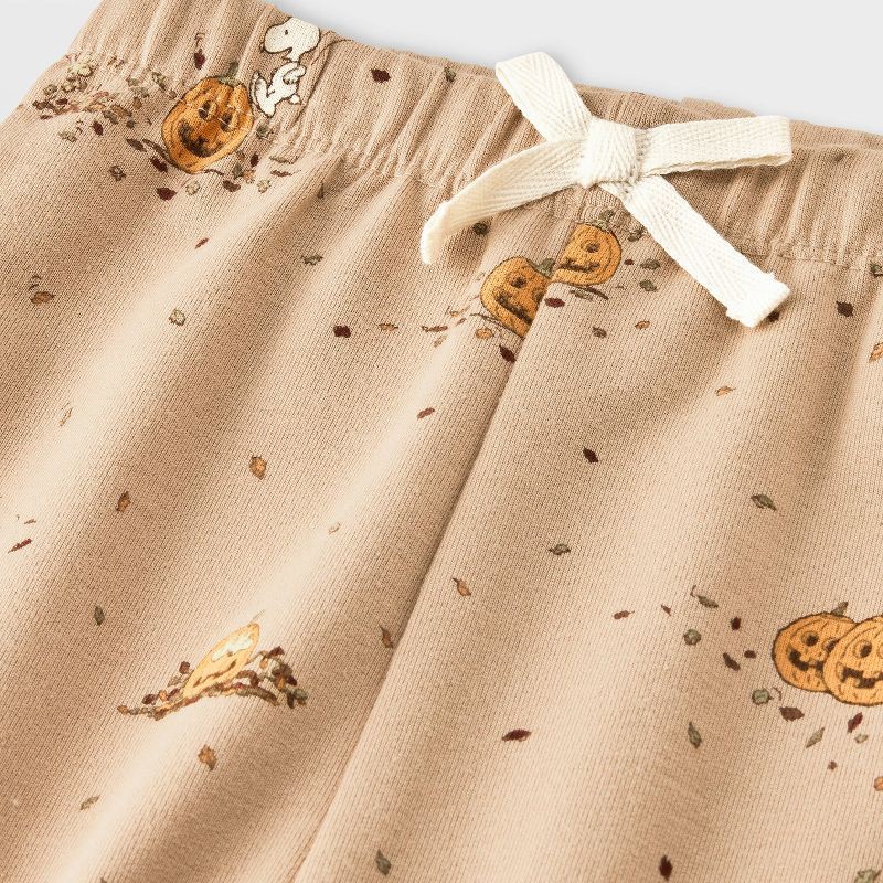 slide 8 of 9, Baby 2pc Little Snoopy Halloween Long Sleeve Bodysuit & Bottom Set - Orange Newborn, 2 ct