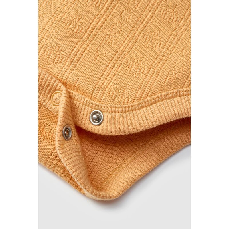 slide 2 of 9, Baby 2pc Little Snoopy Halloween Long Sleeve Bodysuit & Bottom Set - Orange 3-6M, 2 ct