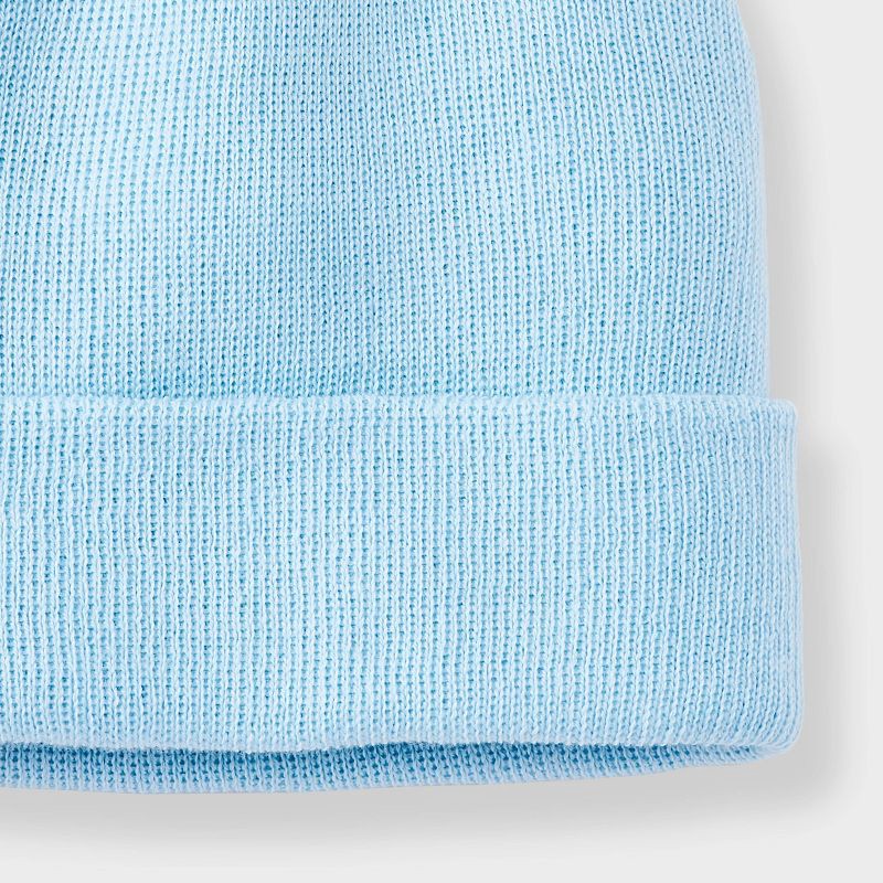 slide 3 of 3, Toddler Value Beanie - Cat & Jack™ Clean Blue 12-24M, 1 ct