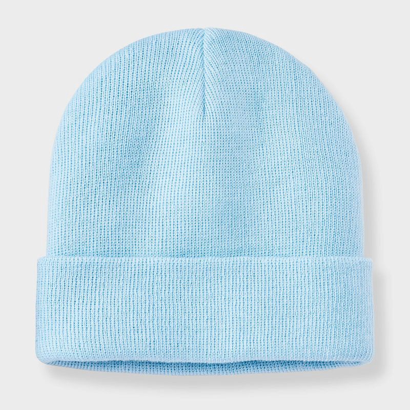 slide 1 of 3, Toddler Value Beanie - Cat & Jack™ Clean Blue 12-24M, 1 ct