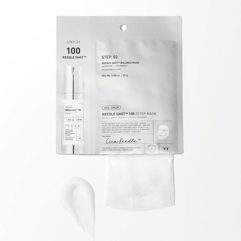 slide 2 of 8, VT Cosmetics Reedle Shot 100 2-Step Sheet Mask, 1 ct