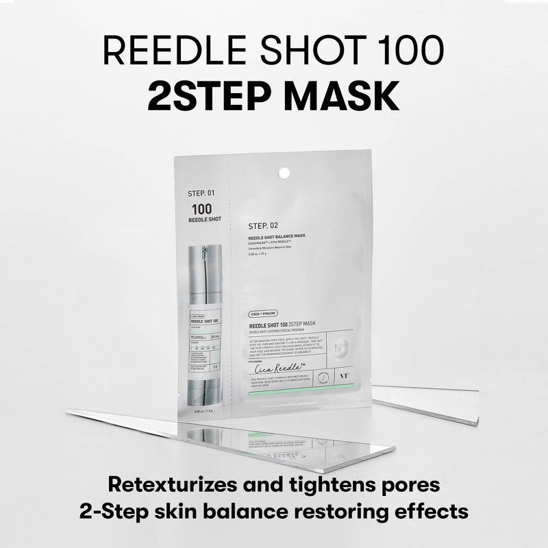 slide 6 of 8, VT Cosmetics Reedle Shot 100 2-Step Sheet Mask, 1 ct