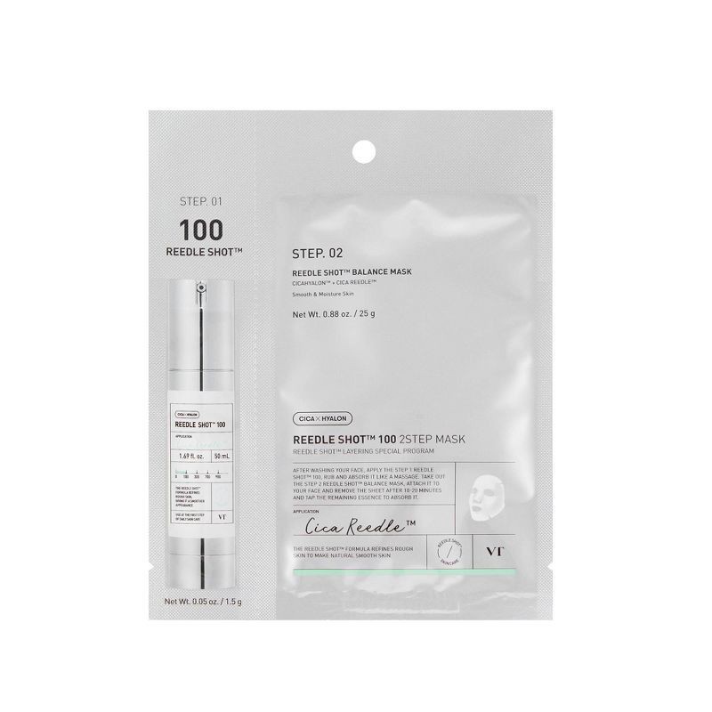 slide 1 of 8, VT Cosmetics Reedle Shot 100 2-Step Sheet Mask, 1 ct
