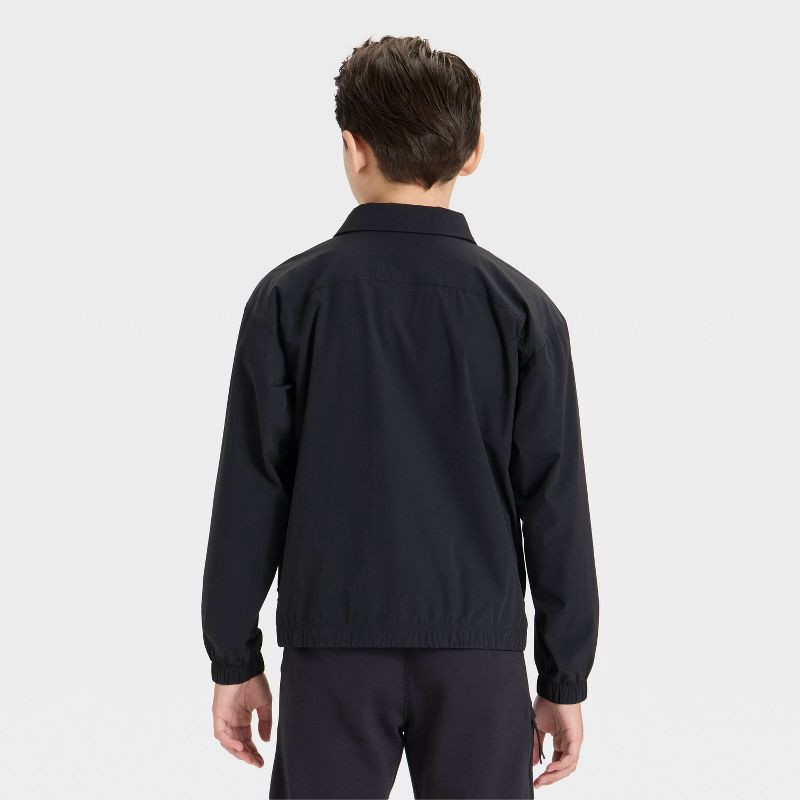 slide 2 of 3, Boys' Lightweight Jacket - All In Motion™ Black L, 1 ct