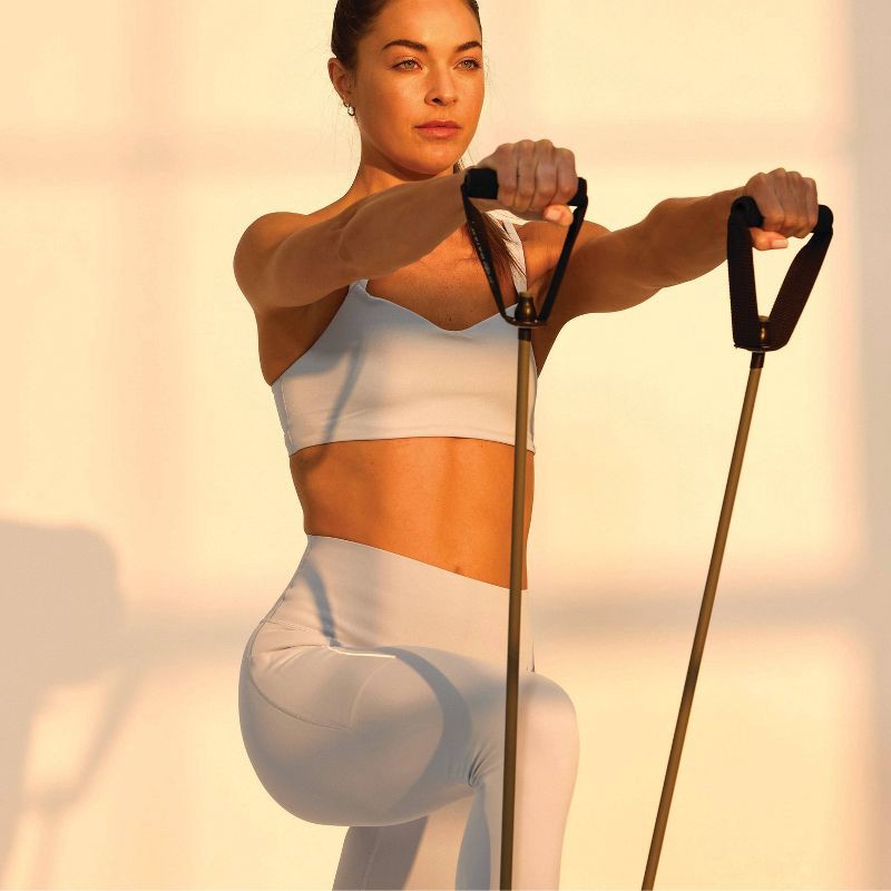 slide 5 of 6, Gaiam Studio Select Resistance Tube - Ultra-Heavy - Taupe, 1 ct