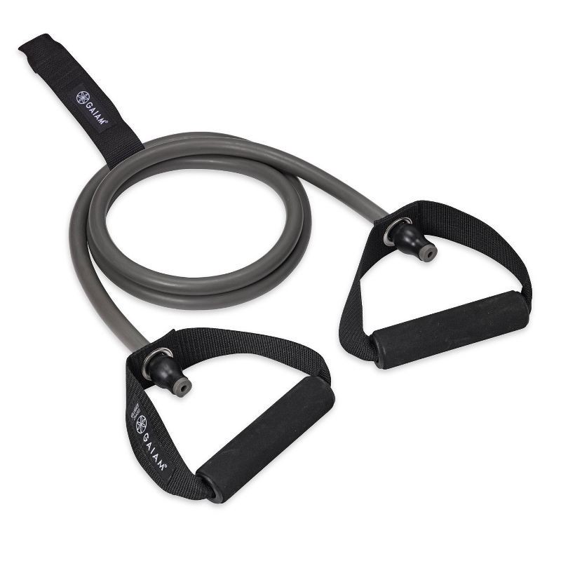slide 1 of 6, Gaiam Studio Select Resistance Tube - Ultra-Heavy - Taupe, 1 ct