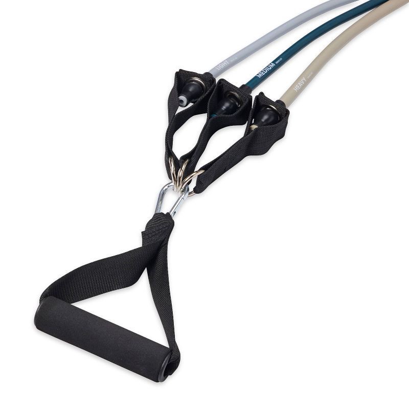 slide 2 of 9, Gaiam Studio Select Resistance Tube Gym in a Bag, 1 ct