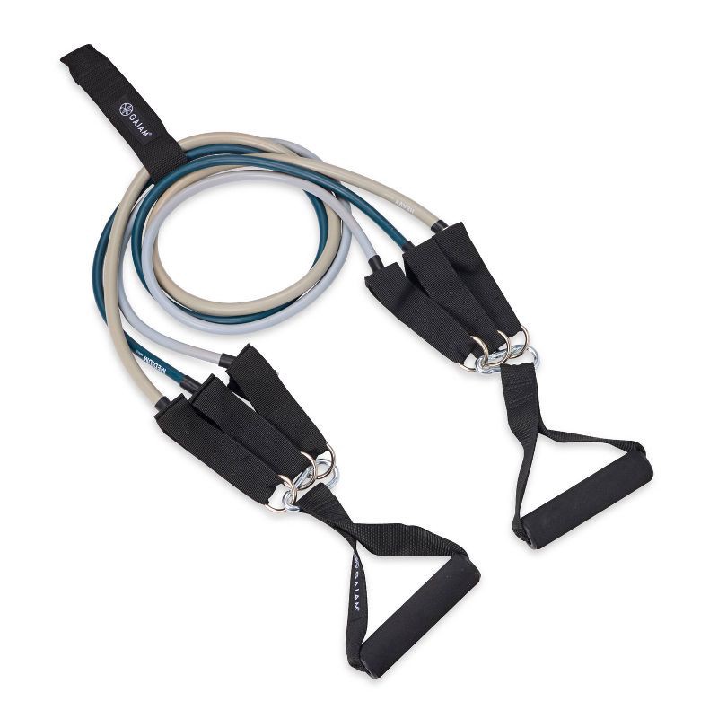 slide 1 of 9, Gaiam Studio Select Resistance Tube Gym in a Bag, 1 ct