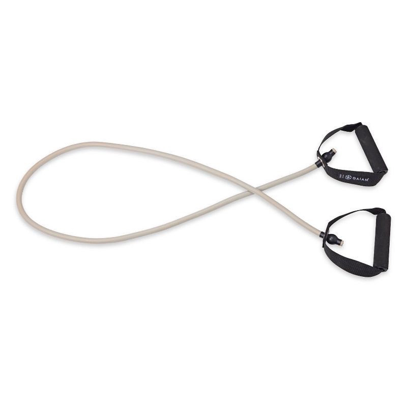 slide 2 of 6, Gaiam Studio Select Resistance Tube - Heavy - Gray, 1 ct