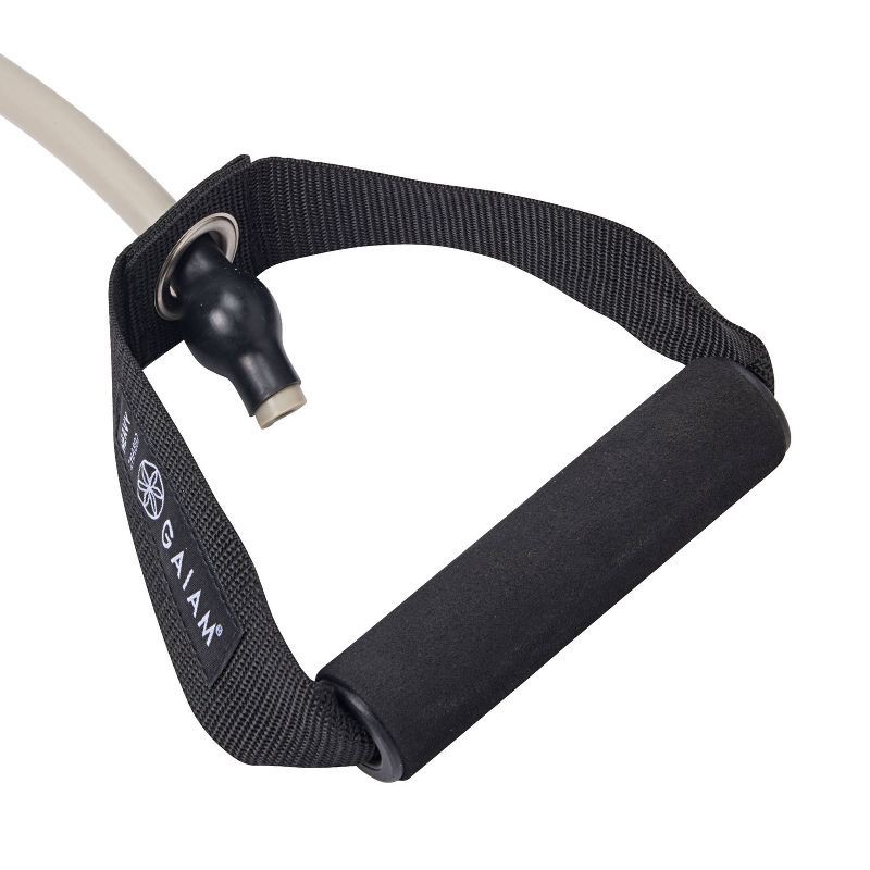 slide 3 of 6, Gaiam Studio Select Resistance Tube - Heavy - Gray, 1 ct