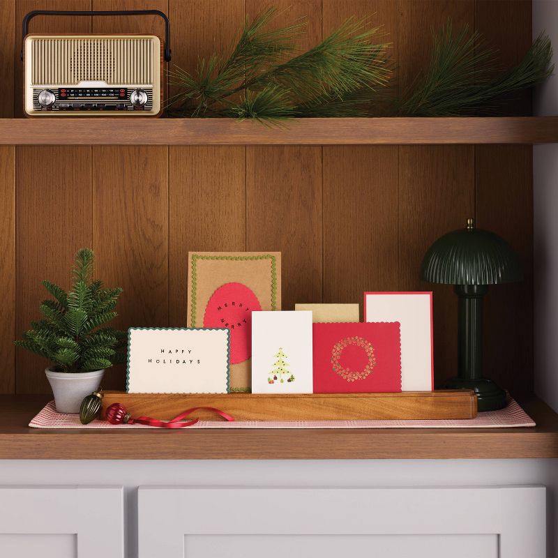 slide 2 of 4, Hearth & Hand with Magnolia Wood Card Holder - Hearth & Hand™ with Magnolia, 1 ct