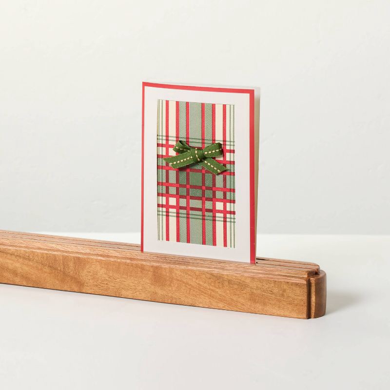 slide 3 of 4, Hearth & Hand with Magnolia Wood Card Holder - Hearth & Hand™ with Magnolia, 1 ct