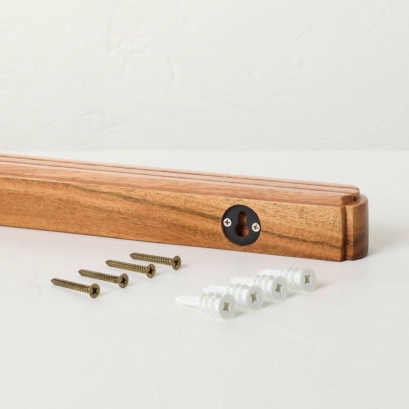 slide 4 of 4, Hearth & Hand with Magnolia Wood Card Holder - Hearth & Hand™ with Magnolia, 1 ct