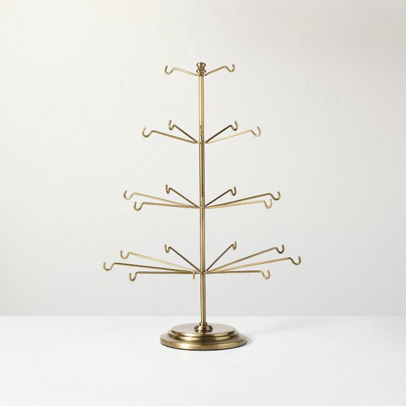 slide 1 of 3, Hearth & Hand with Magnolia 20" Brass Tree Ornament Display - Hearth & Hand™ with Magnolia, 1 ct