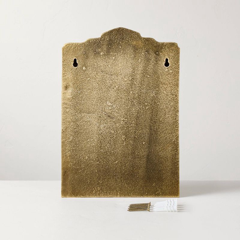 slide 3 of 3, Hearth & Hand with Magnolia 12.6" Brass Tabletop 'Letters to Santa' Mailbox - Hearth & Hand™ with Magnolia, 1 ct