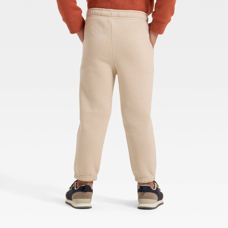 slide 2 of 3, Toddler Boys' Fleece Jogger Pants - Cat & Jack™ Khaki 12M, 1 ct