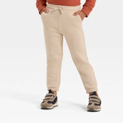 Toddler Boys' Fleece Jogger Pants - Cat & Jack™ Khaki 4T