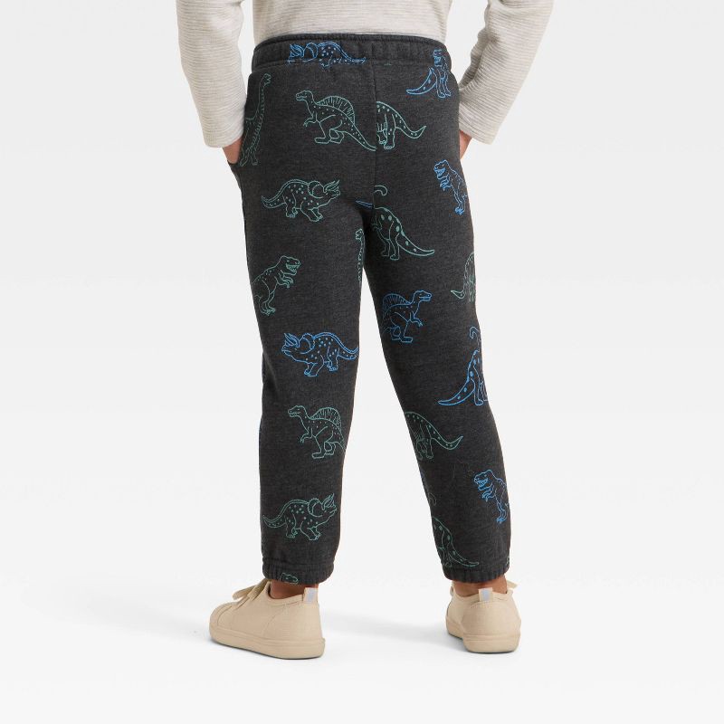 slide 2 of 3, Toddler Boys' Fleece Jogger Pants - Cat & Jack™ Charcoal Gray 2T, 1 ct