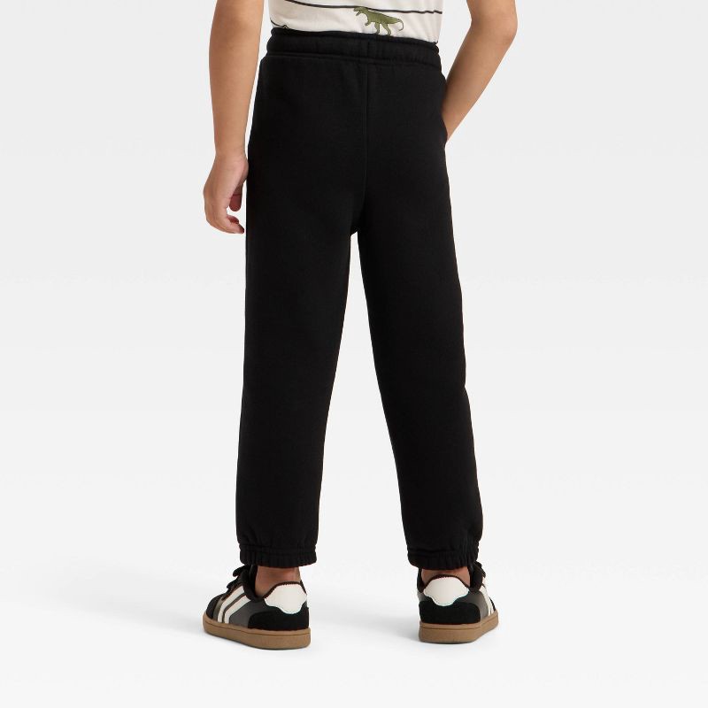 slide 2 of 3, Toddler Boys' Fleece Jogger Pants - Cat & Jack™ Black 4T, 1 ct