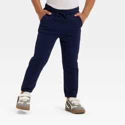 Toddler Boys' Fleece Jogger Pants - Cat & Jack™ Navy Blue 4T